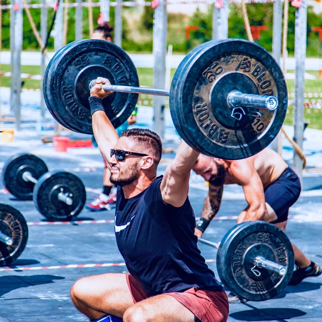 Francesco Giudice durante una gara di CrossFit
